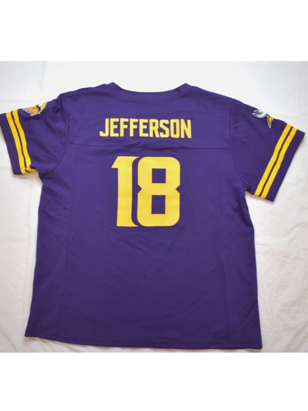 NFL Team Apparel Womens Minnesota Vikings Justin Jefferson Jersey New XL